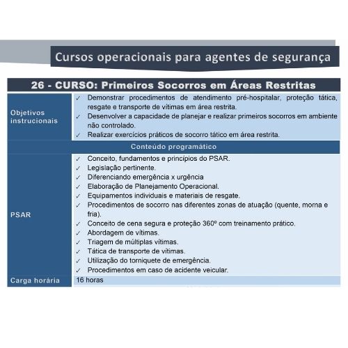 Primeiros Socorros em Áreas Restritas - Imagem 2