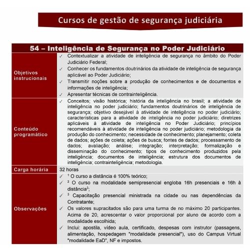 Inteligência de Segurança no Poder Judiciário - Imagem 2